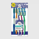 Multi-Action Toothbrush with Tongue Cleaner – 8 Pack