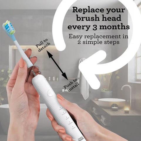Steel Sonic Toothbrush Replacement Brush Heads – 6 Pack