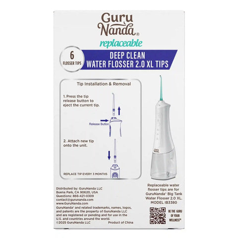 Replacement Floss Tips for Deep Clean Dental Water Flosser 2.0 XL