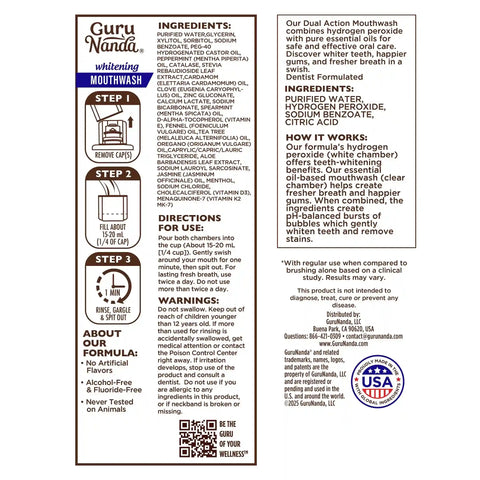 Dual Barrel Oxyburst Whitening Mouthwash, Wild Mint