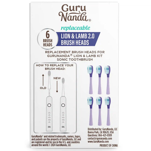 Lion & Lamb 2.0 Replacement Brush Heads – 6 Pack