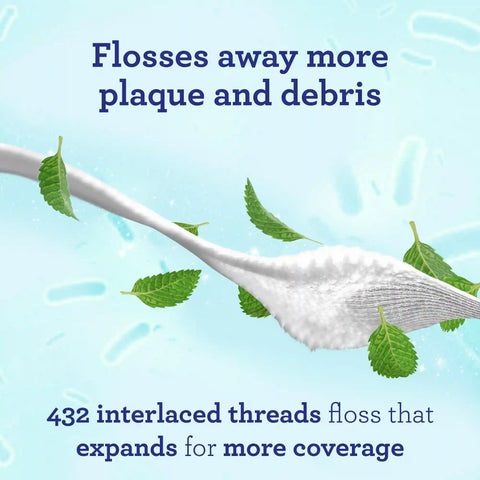 Peppermint Flavored Expandable Dental Floss – 55 Yards