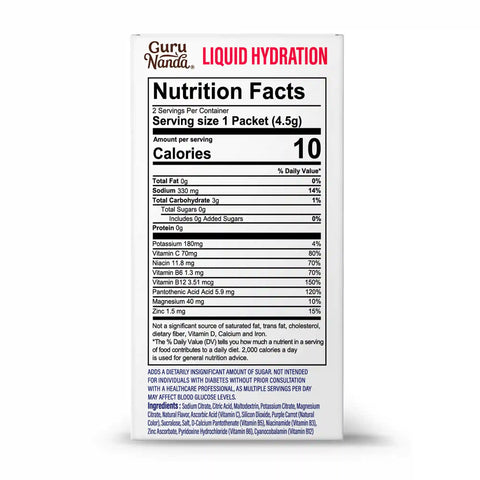 Liquid Hydration Electrolyte Drink Mix, Watermelon - 48 Count