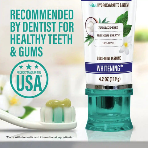 Hydroxyapatite & Neem Whitening Toothpaste, Fluoride Free