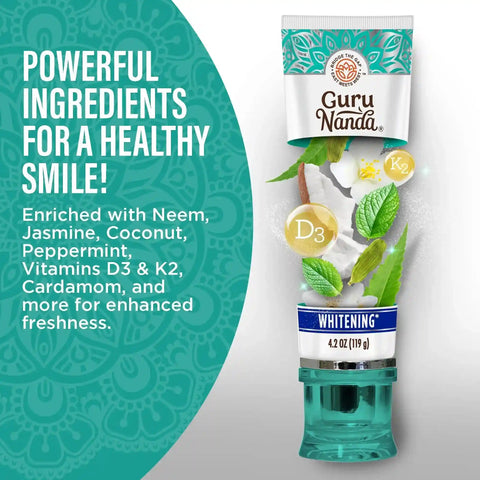 Hydroxyapatite & Neem Whitening Toothpaste, Fluoride Free