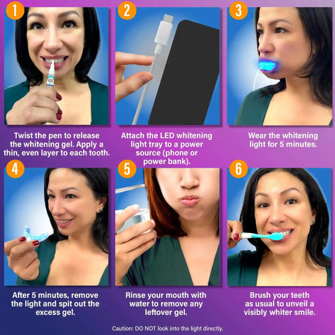Wired LED Teeth Whitening Kit