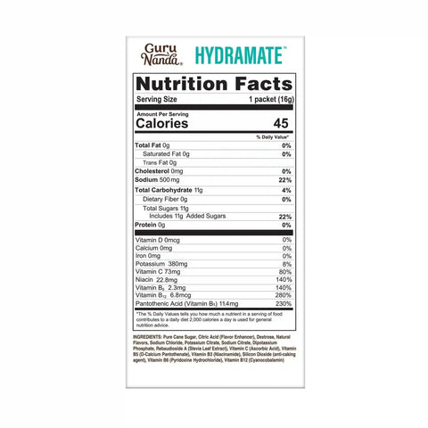 Hydramate Electrolyte Drink Mix, Lemon Lime – 2-Pack