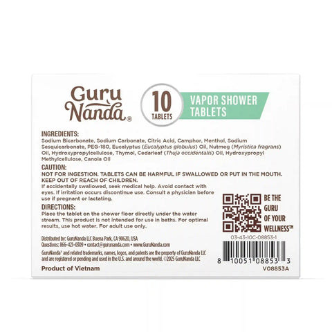 Eucalyptus Vapor Shower Tablets – 10 Count